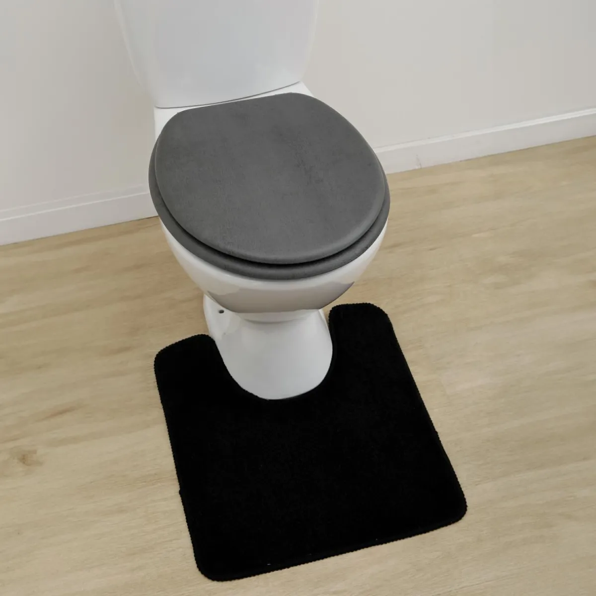TENDANCE Abattant WC 18 pouces en bois Façon Béton Gris