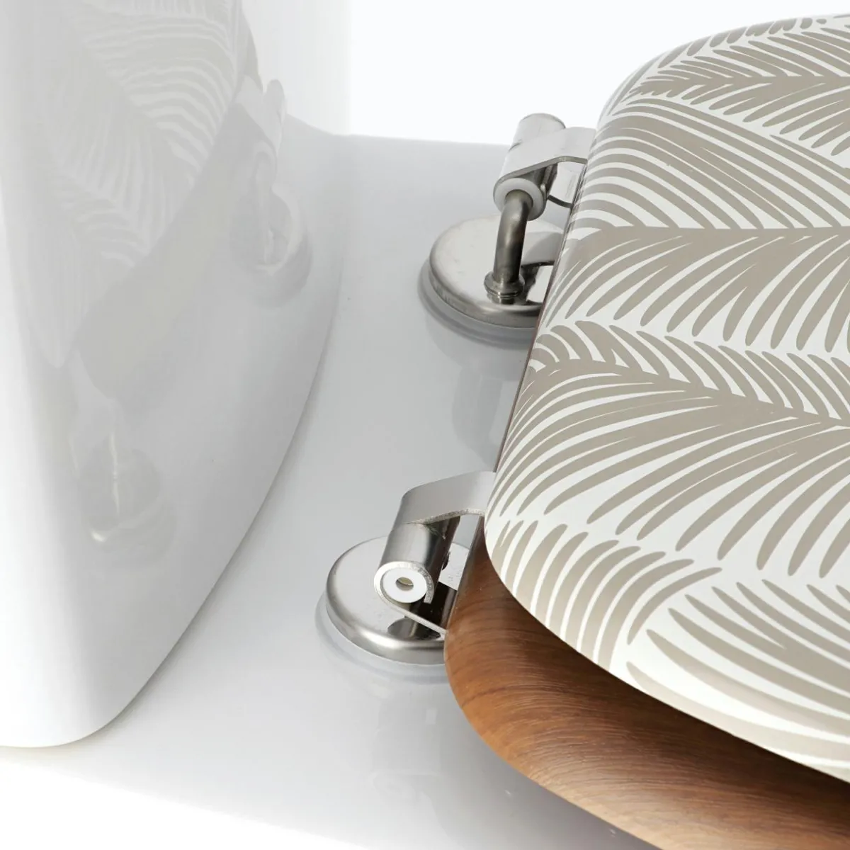 TENDANCE Abattant WC 18 pouces façon bois acacia Rustique Mimétisme Marron Clearance