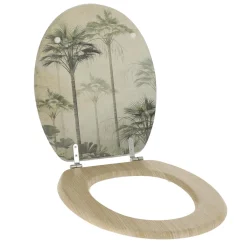 TENDANCE Abattant WC 18 pouces façon bois Palmiers Florida Vert Online