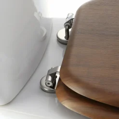 TENDANCE Abattant WC 18 pouces imitation Bois Marron New