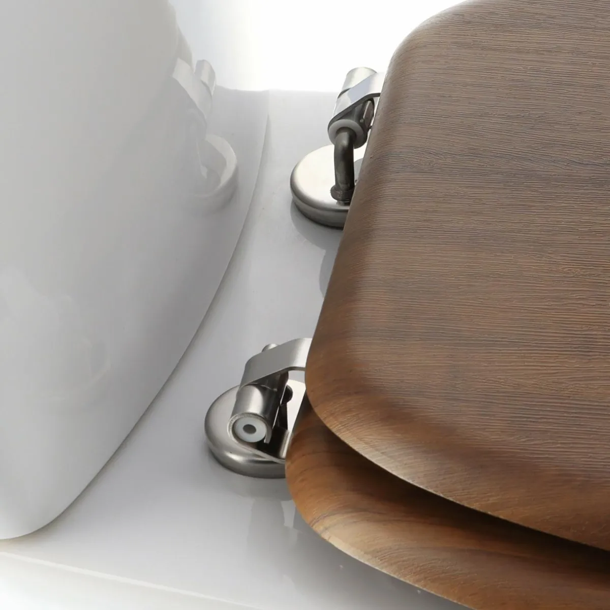 TENDANCE Abattant WC 18 pouces imitation Bois Marron New