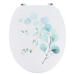 TENDANCE Abattant WC 18 pouces MDF Aquarelle Bleu Sale
