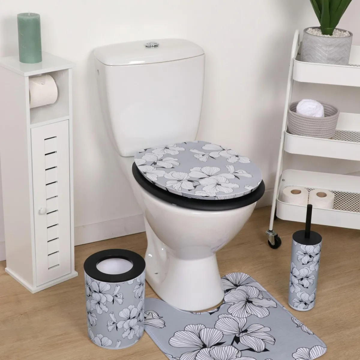 TENDANCE Abattant WC 18 pouces MDF Ecrin Gris Best
