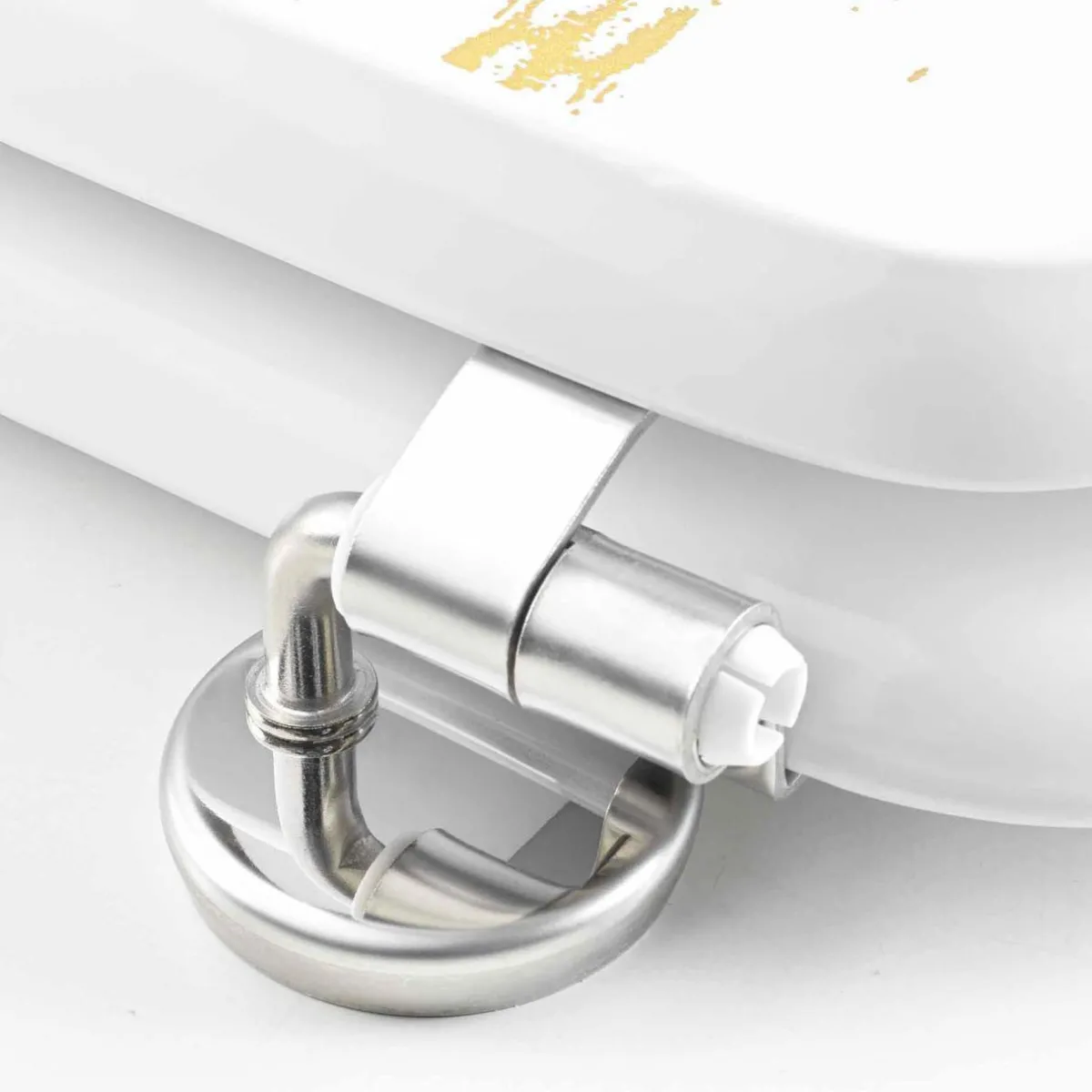 douceur d'intu017drieur Abattant WC 18 pouces MDF effet marbre Aquamarbre Blanc Clearance