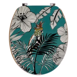 TENDANCE Abattant WC 18 pouces MDF Jungle Fever Bleu Best