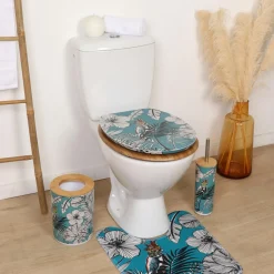TENDANCE Abattant WC 18 pouces MDF Jungle Fever Bleu Best
