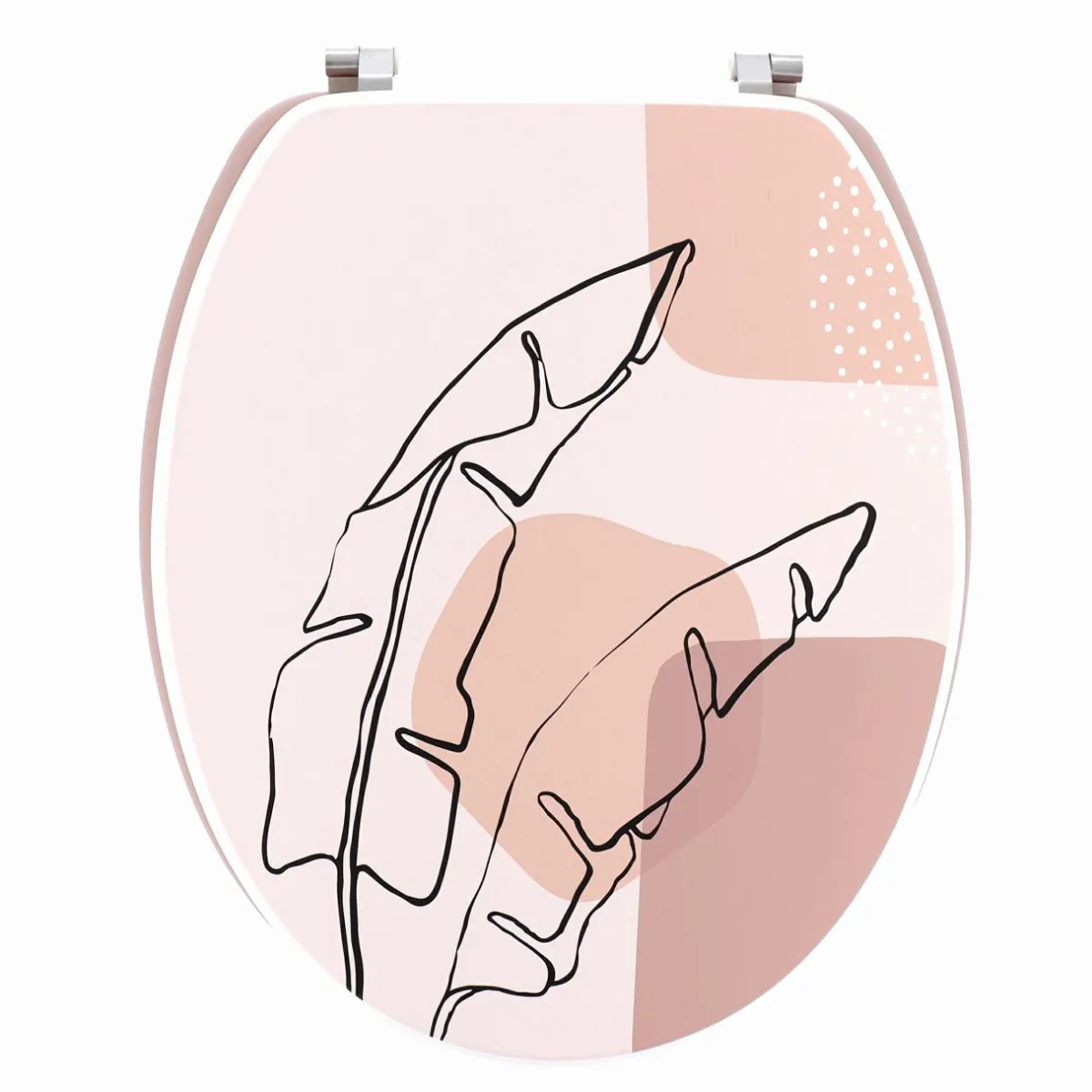 TENDANCE Abattant WC 18 pouces MDF Pluma Rose