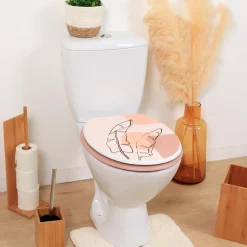 TENDANCE Abattant WC 18 pouces MDF Pluma Rose