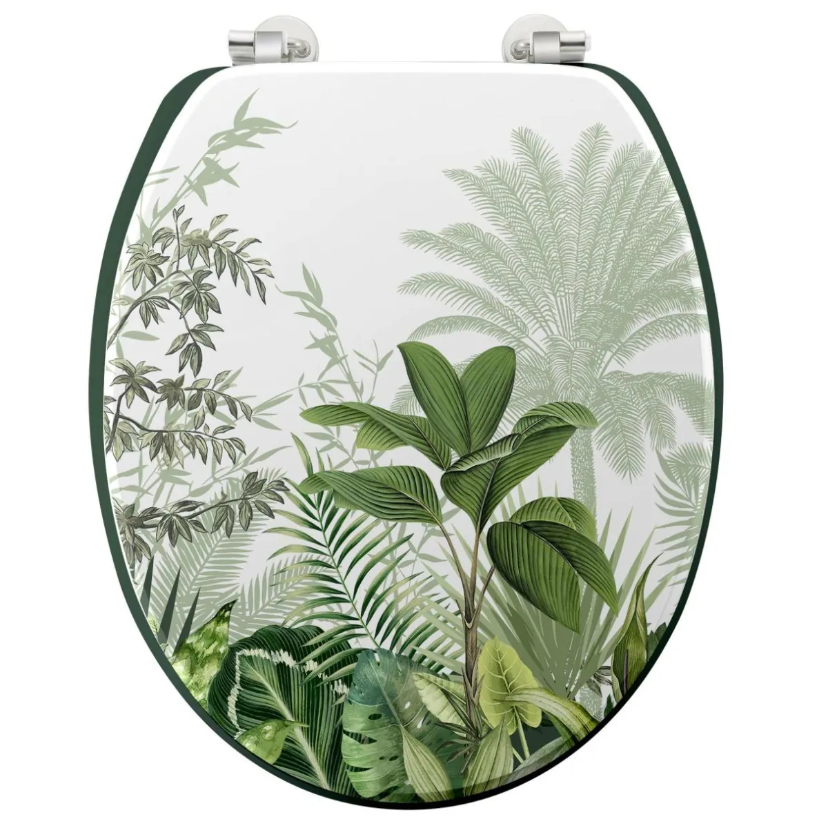 douceur d'intu017drieur Abattant WC bois (37 x 46 cm) Vagabonde Vert Discount