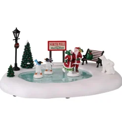 LEMAX Accessoire animé (H13 cm) Patinoire au Pôle Nord Hot