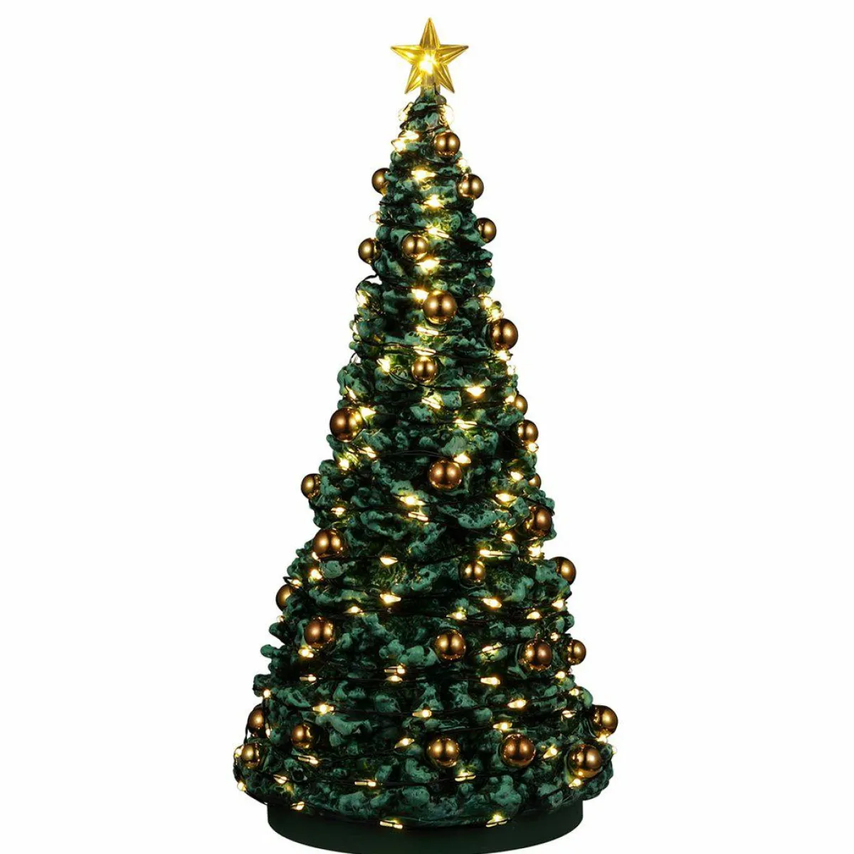 LEMAX Accessoire (H24 cm) Joyeux sapin de Noël illuminé Hot