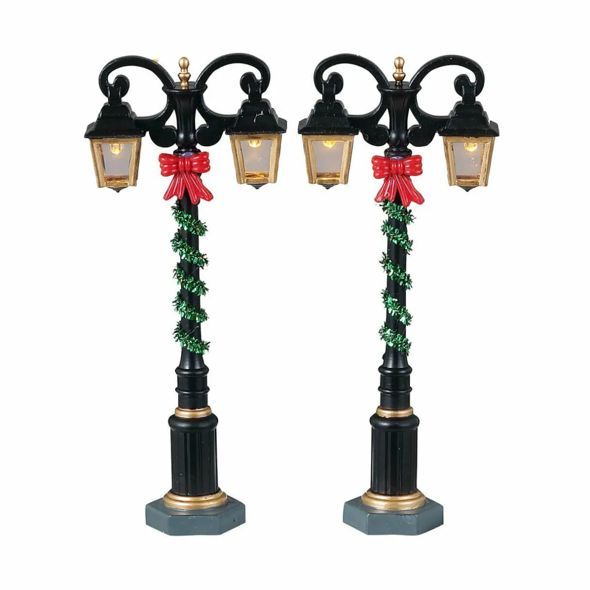 LEMAX Accessoire (H11 cm) Lot de 2 lampadaires à l'ancienne Hot