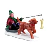 LEMAX Accessoire (H4,2 cm) Luge avec son chien Outlet