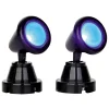 LEMAX Accessoire lumineux (H3,5 cm) Lot de 2 spots Projecteurs lumière bleue Sale