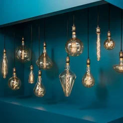 ATMOSPHERA Ampoule lumineuse Glode torsadé Ambre Discount