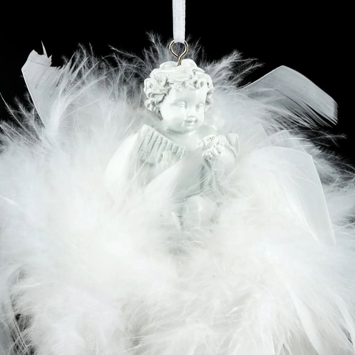 Feeric Lights & Christmas Ange à suspendre (H5,5 cm) Couronne Blanc Online