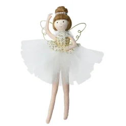 KAEMINGK Ange de Noël à suspendre (H20 cm) Danseuse ballerine Dée Or Outlet