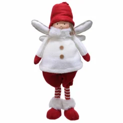 KAEMINGK Ange de Noël (H40 cm) Mia Blanc et Rouge Discount