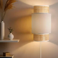 OSTARIA Applique murale en rotin (H33 cm) Luz Beige Outlet