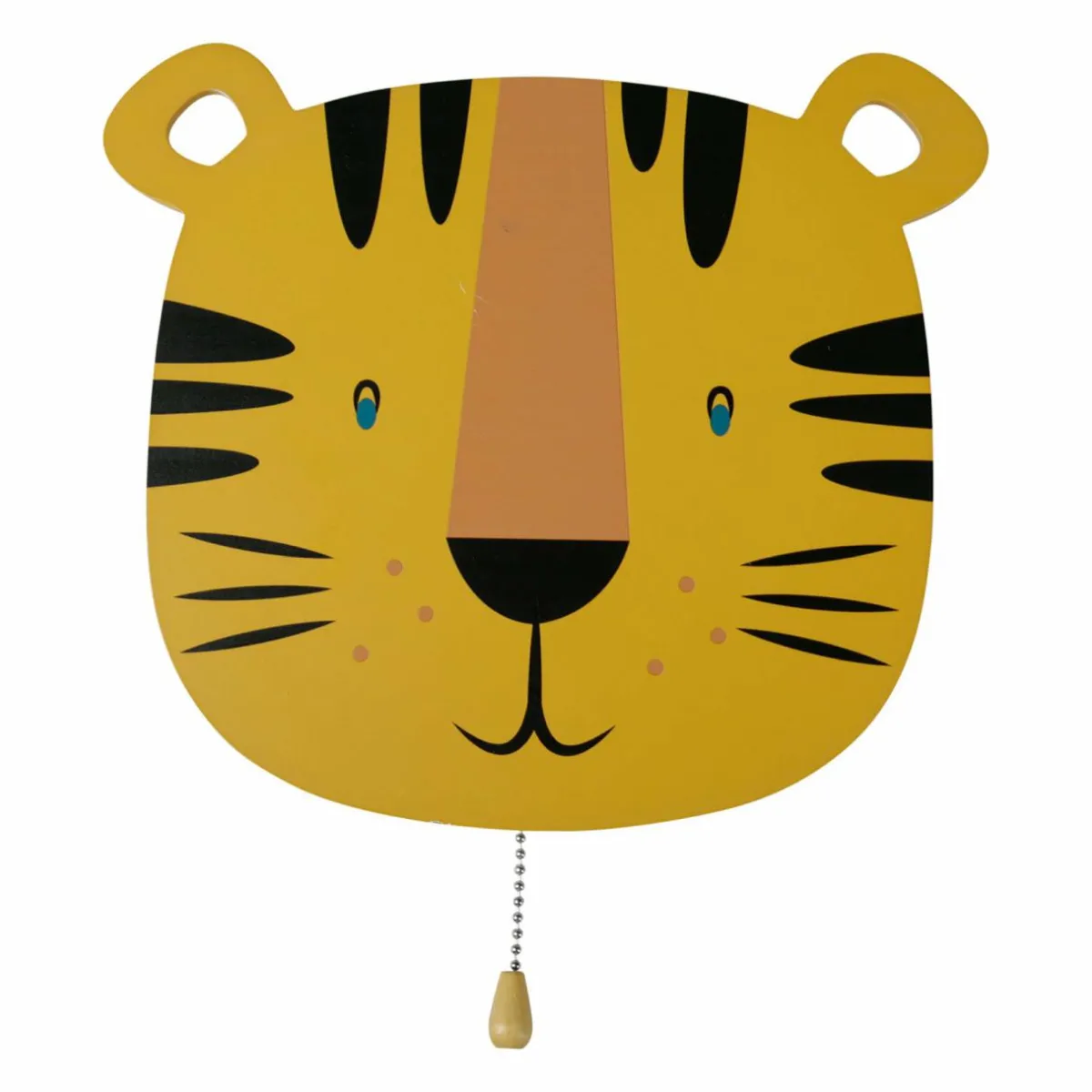 OSTARIA Applique murale enfant bois (25 x 24 cm) Tigre Orange New