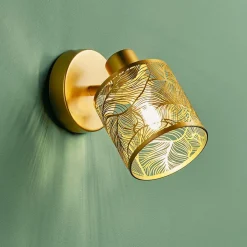 OSTARIA Applique murale métal (H10 cm) Calathea Dée Or Sale