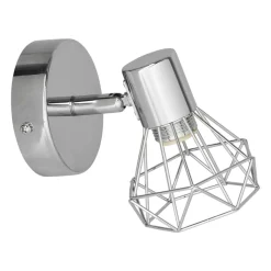 OSTARIA Applique murale orientable métal (13 x 13,5 cm) Diamond Argent