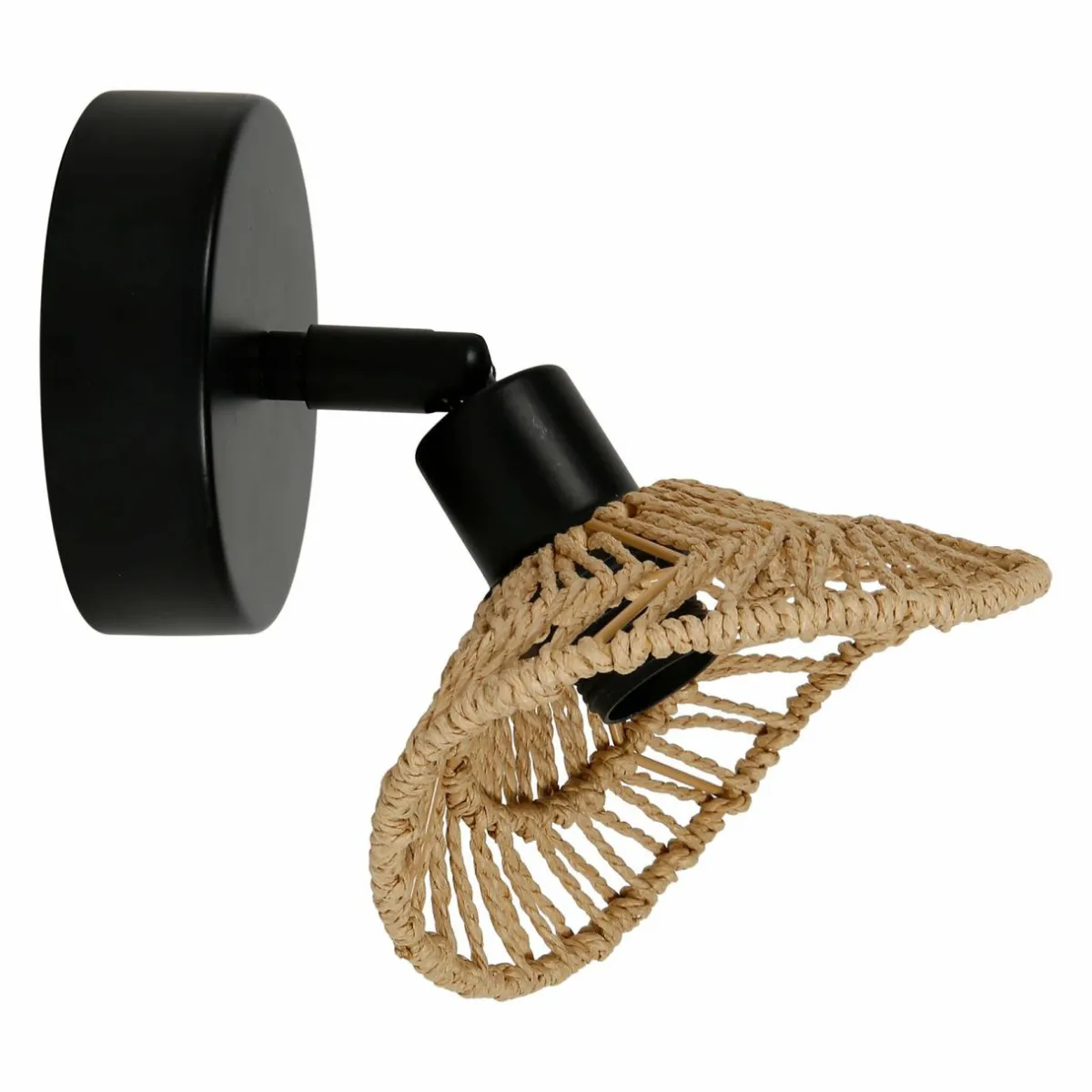 OSTARIA Applique murale papier et métal (H17 cm) Riva Naturel Discount