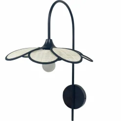 EMINZA Applique murale pétale en tissu (H62 cm) Alava Noir Hot