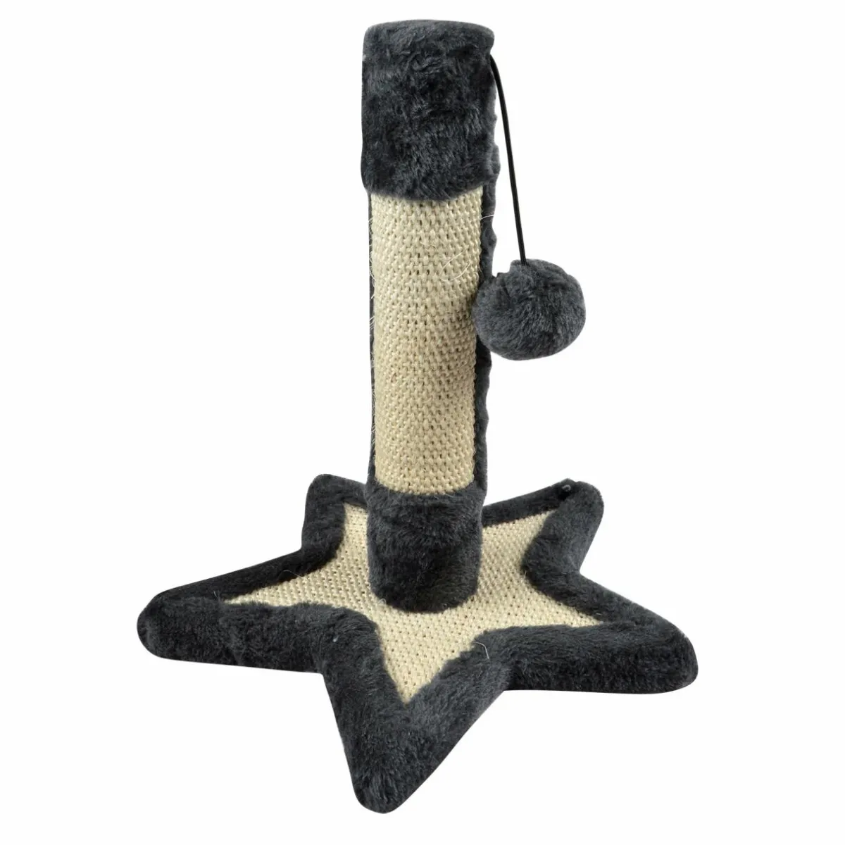 LOVE STORY Arbre à chaton avec socle étoile et jouet Anthracite New