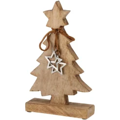 KOOPMAN Arbre de Noël en (H30 cm) Nature sauvage Naturel Bois Clearance