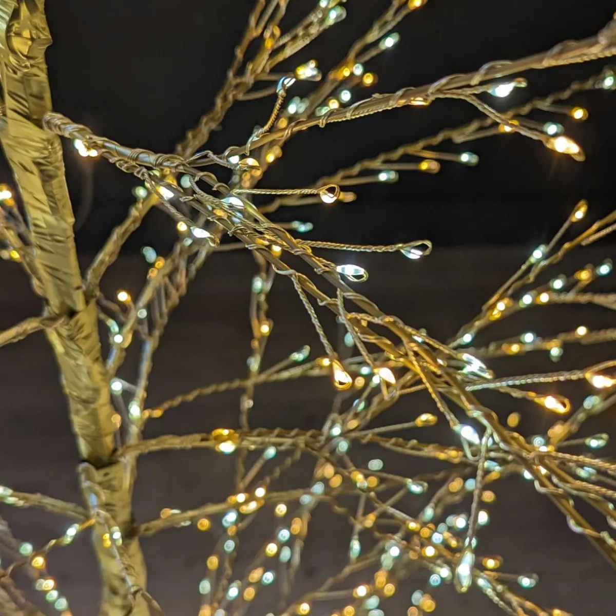 KAEMINGK Arbre lumineux 1755 LED (H180 cm) Christmas Luxe et blanc chaud Or