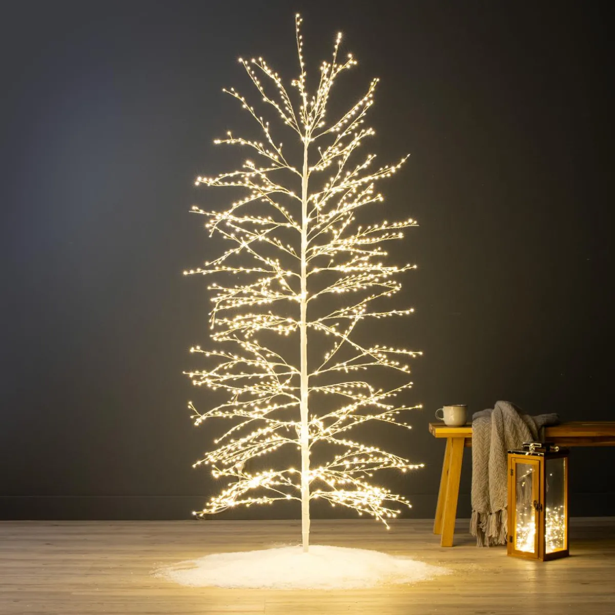 KAEMINGK Arbre lumineux 1755 LED (H180 cm) Christmas Luxe et chaud Blanc Hot