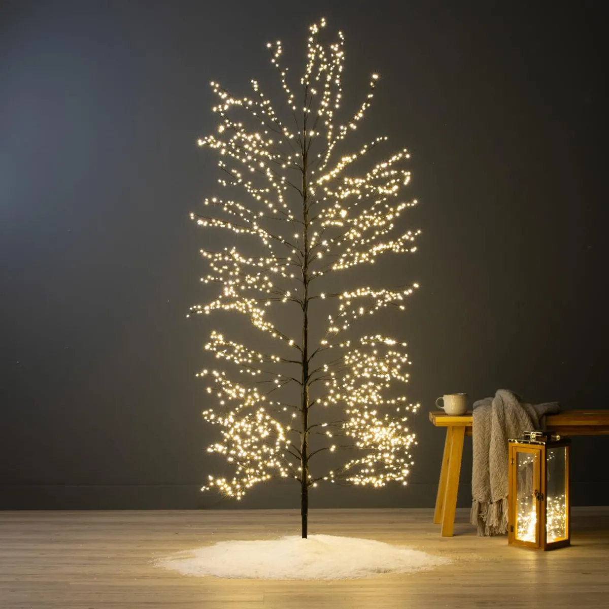KAEMINGK Arbre lumineux 1755 LED (H180 cm) Wonderland Blanc chaud