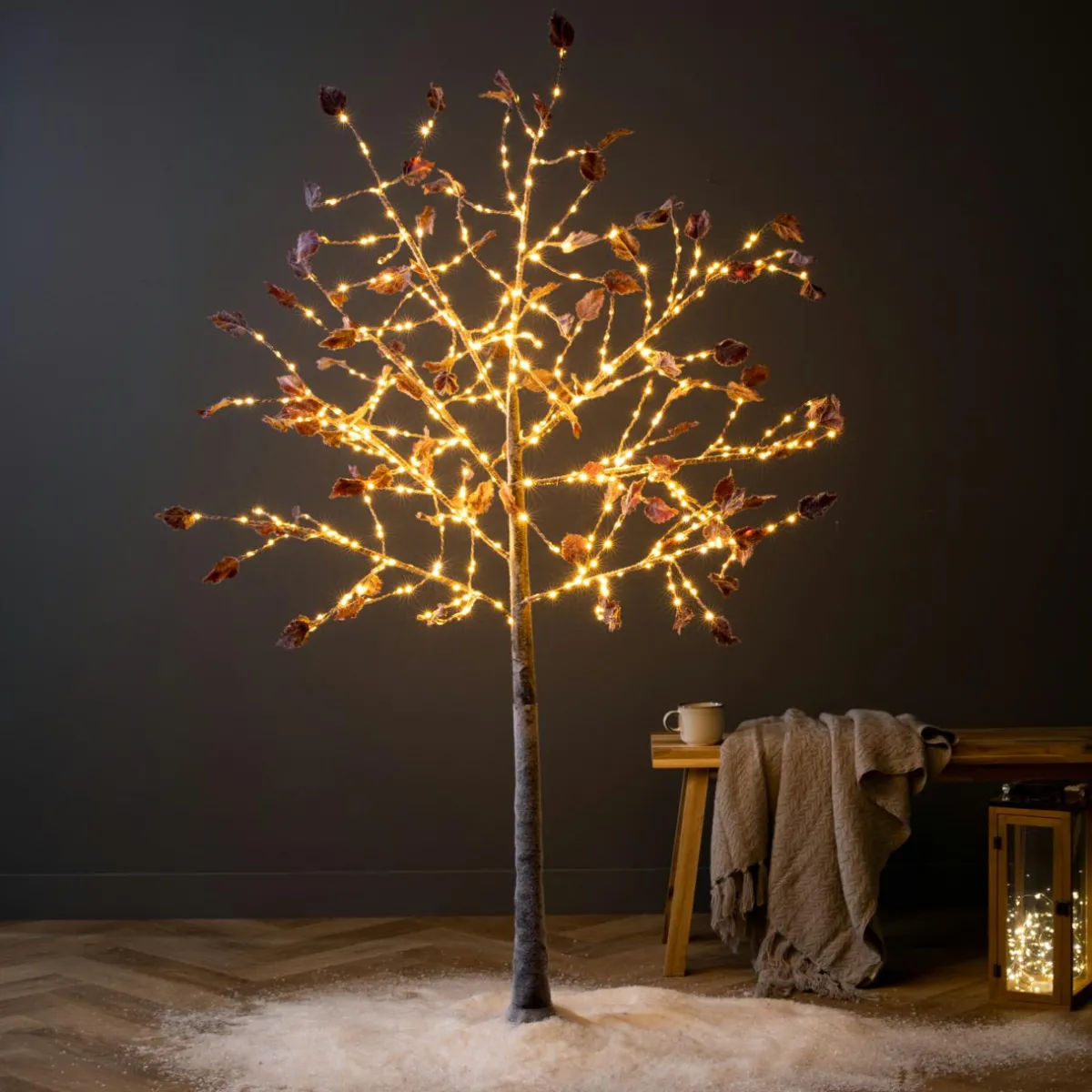 EMINZA Arbre lumineux 480 LED (H180 cm) Bouleau Cressy Blanc chaud Clearance