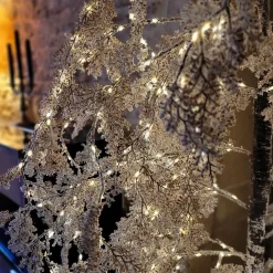 EMINZA Arbre lumineux 600 LED (H200 cm) Saule pleureur Fleur Blanc Blanc chaud Outlet