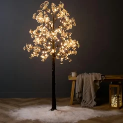 EMINZA Arbre lumineux 126 LED (H150 cm) Cerisier en fleurs Blanc chaud Sale