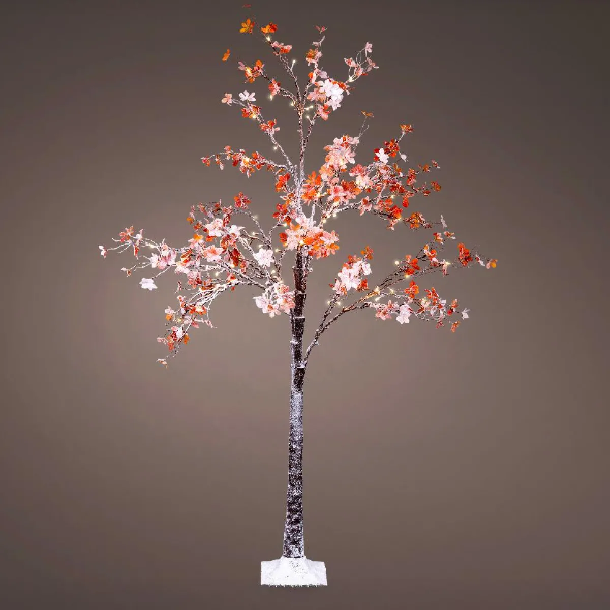 EMINZA Arbre lumineux 96 LED (H180 cm) Chêne enneigé Blanc chaud Discount