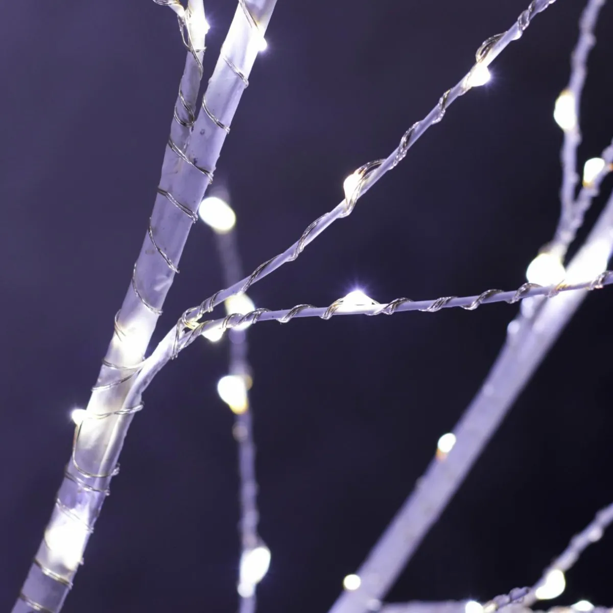 EMINZA Arbre lumineux 400 Micro LED (H150 cm) Bouleau Wills Blanc froid Hot