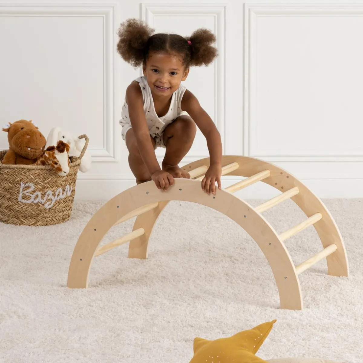 Atmosphera createur d'interieur for kids Arche d'apprentissage bébé (81 x 40.5 cm) Noé Beige New