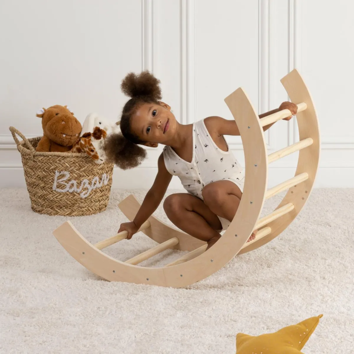 Atmosphera createur d'interieur for kids Arche d'apprentissage bébé (81 x 40.5 cm) Noé Beige New