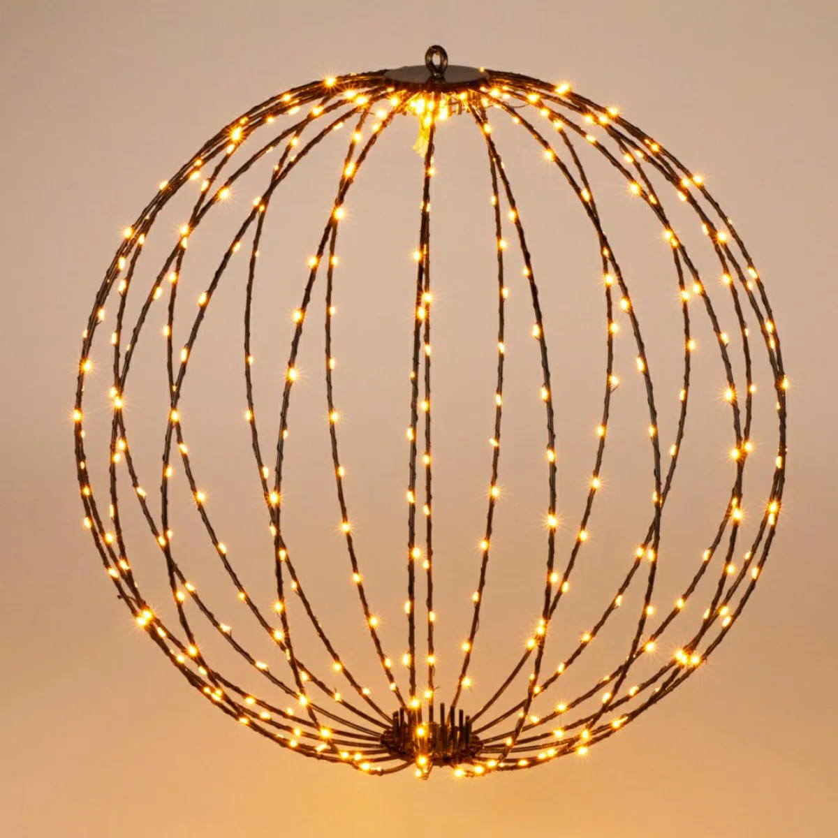 KOOPMAN Ballon de Noël lumineux 320 LED (D50 cm) Blanc chaud Outlet