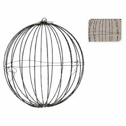KOOPMAN Ballon de Noël lumineux 320 LED (D50 cm) Blanc chaud Outlet