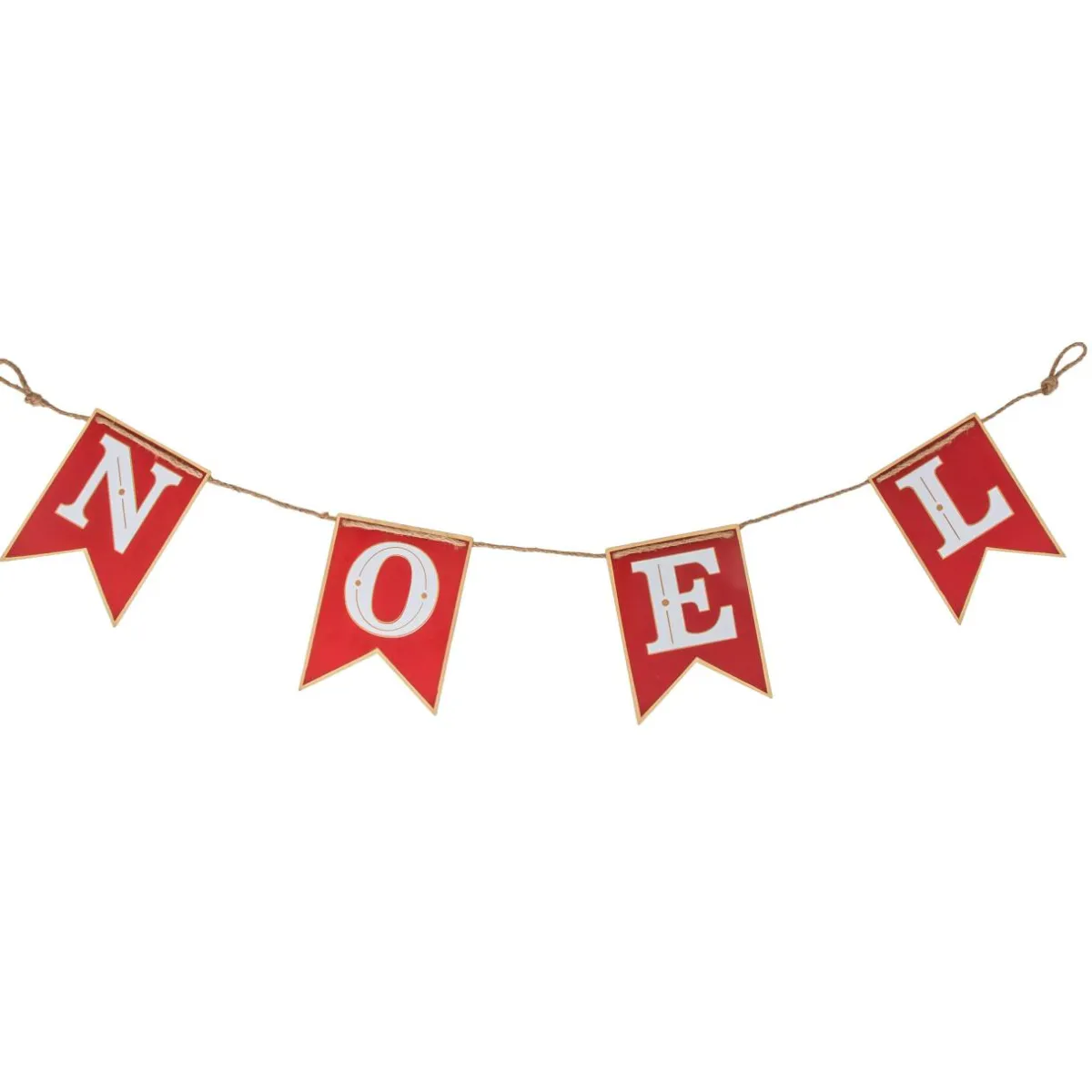 JJA Banderole de Noël en métal (158 cm) Réveillon Rouge