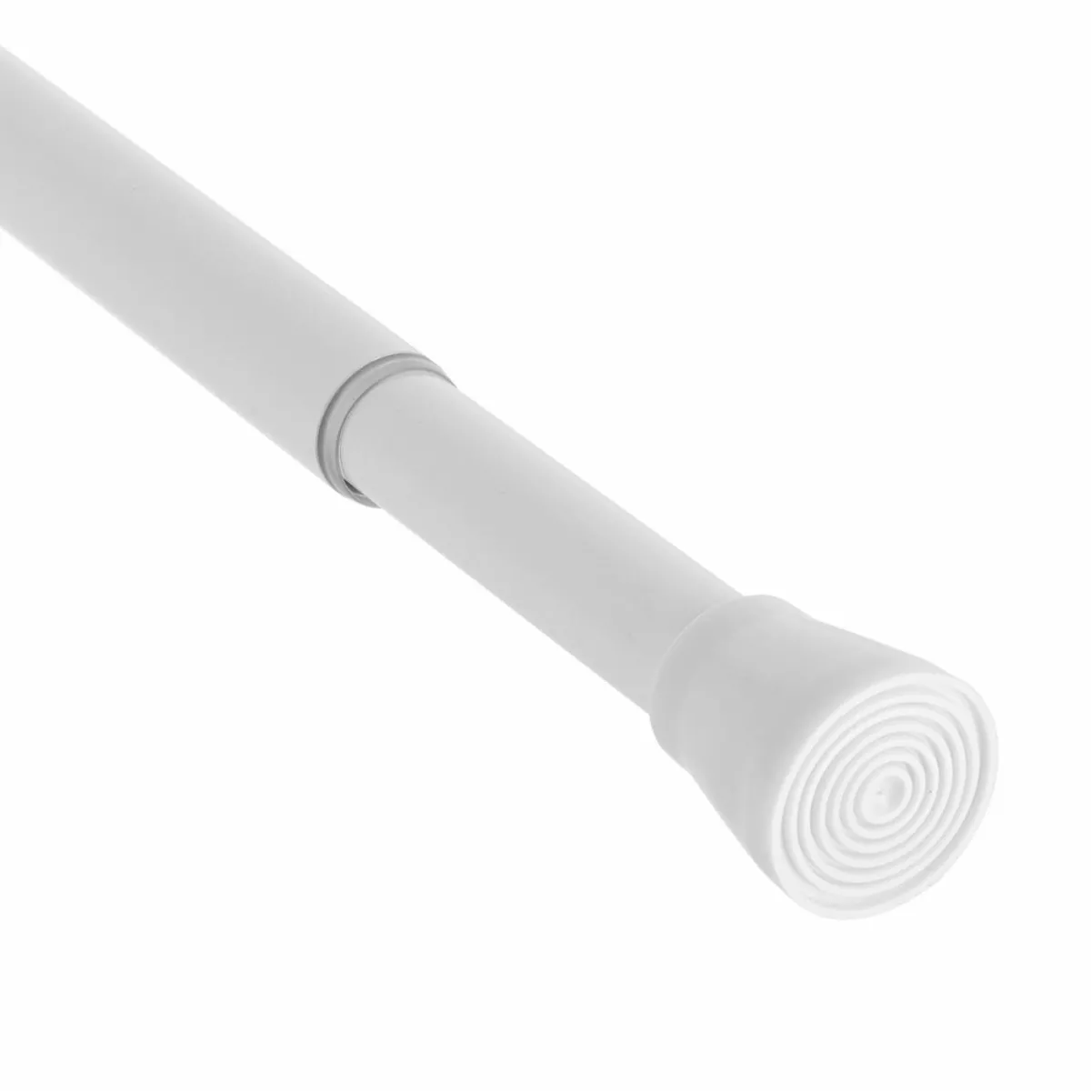 TENDANCE Barre de rideau de douche autobloquante (de 105 à 250 cm) Blanc New