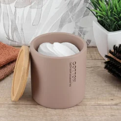 TENDANCE Boite à coton Purebamboo Cappuccino Marron Best