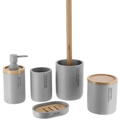 TENDANCE Boite à coton Purebamboo Gris clair Sale
