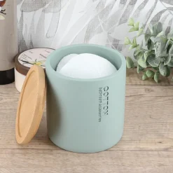 TENDANCE Boite à coton Purebamboo Vert Eucalyptus Outlet