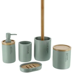 TENDANCE Boite à coton Purebamboo Vert Eucalyptus Outlet