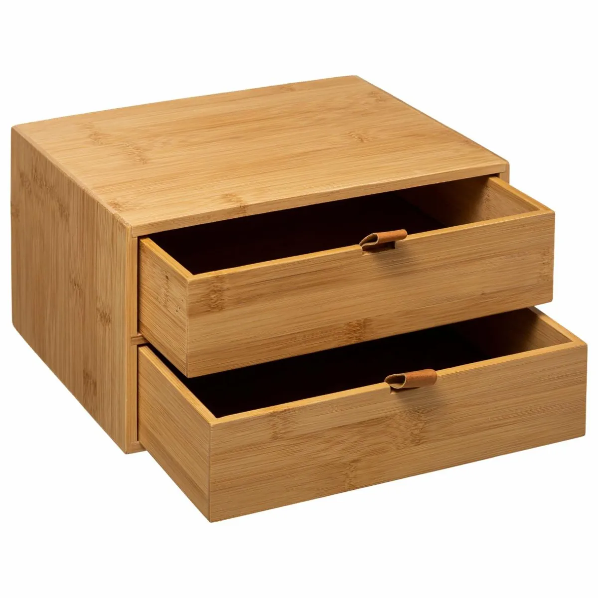 5 Five Simply Smart Boite bambou 2 tiroirs (H14 cm) Sury Naturel Best