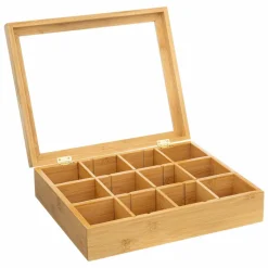 5 Five Simply Smart Boite de 12 compartiments amovibles (23 x 28 cm) Bambou Siao Naturel Outlet